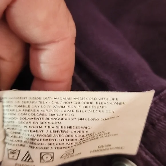 Gloria Vanderbilt Amanda Women's Purple Jeans - Picture 6 of 9